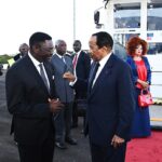L´arrivée du président Paul Biya à l´aéroport de Yaoundé